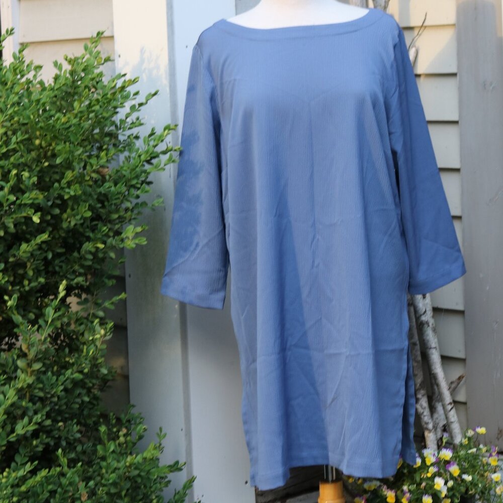 J. Jill Soft Blue Tunic Top